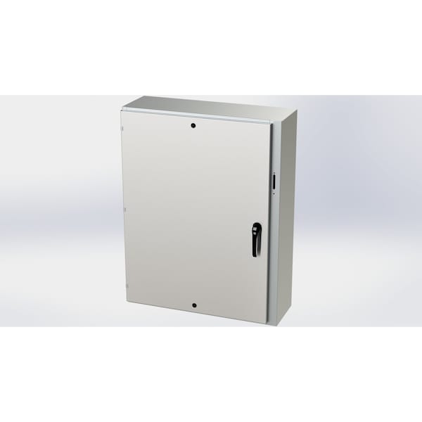 3 Point Latch Electrical Enclosures, 48 in H, 12 in D, 37.38 in W, NEMA 3R, 4, 4X, 12, 13